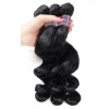 Jada Good Quality Malaysian Loose Wave Hair Bundles with Lace Closure 3 pcs