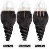 Jada Good Quality Malaysian Loose Wave Hair Bundles with Lace Closure 3 pcs