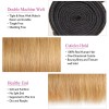 Jada Remy Virgin Human Straight Ombre Hair Bundles with Swiss Lace Closure