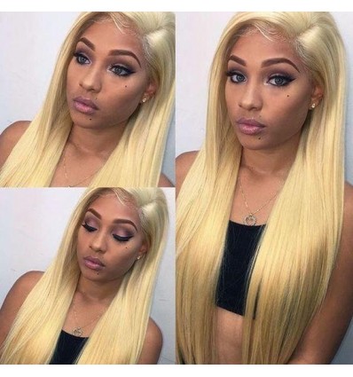 Jada Fashionable 613 Brazilian Human Straight Blonde Hair Lace Closure