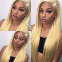 Jada Fashionable 613 Brazilian Human Straight Blonde Hair Lace Closure