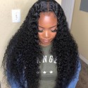 Jada Good Quality Brazilian Hair Curly 3 Bundles with Swiss Lace Closure