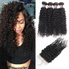 Jada Cheap Peruvian Virgin Hair Bundle Curly Weave with Lace Closure