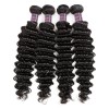 Jada Realistic Brazilian Deep Wave Hair 4 Bundles with Lace Frontal Closure