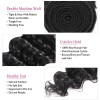 Jada Realistic Brazilian Deep Wave Hair 4 Bundles with Lace Frontal Closure