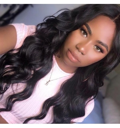 Jada Glueless Brazilian Body Wave Human Hair Extension 4 Bundles with Lace Frontal