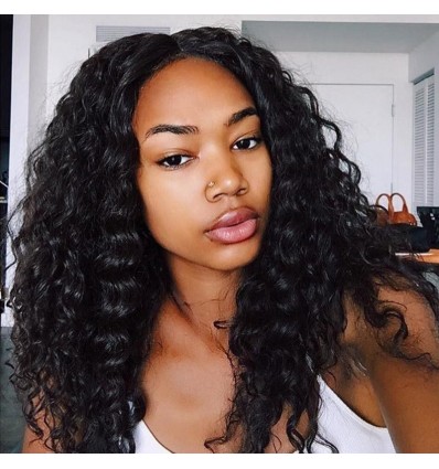 Jada Discount Brazilian Human Deep Wave Hair 4 Bundles Lace Closure