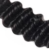 Jada Remy Malaysian Hair Extensions Deep Wave 3 Bundles Lace Frontal