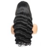 Jada Long Black Brazilian Virgin Hair Loose Wave Lace Closure Wigs