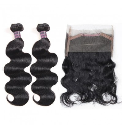 Jada Hottest Body Wave Brazilian Hair 2 Bundles with Full Lace Frontal