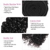 Jada Kinky Curly Peruvian Hair 3 Bundles with Lace Frontal Extensions