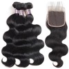 Jada Cheap Brazilian Body Wave Hair 3 Bundles with 4X4 Lace Closure