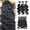 Jada 3 Bundles 360 Lace Frontal Peruvian Body Wave Remy Human Hair Weaves