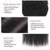 Jada Natural Straight Malaysian Hair Extension 3 Bundles Lace Closure