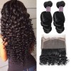 Loose Wave 100% Virgin Remy Human Hair Extensions 2 Bundles With 360 Lace Frontal Jada Hair Bundles Weave