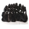 Jada Remy Indian Loose Wave 4 pcs Bundle Deals with Lace Frontal Closure