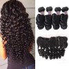 Jada Remy Indian Loose Wave 4 pcs Bundle Deals with Lace Frontal Closure