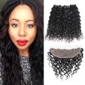 Jada 4 pcs Soft Peruvian Water Wave Hair Bundles with Lace Frontal Closure