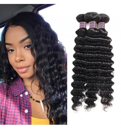 Jada Hair Discount Natural Malaysian Virgin Deep Wave Hair Weave Wigs