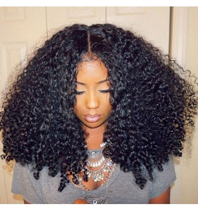 Jada Hair Kinky Curly Virgin Human Hair 3 Bundles with Full Lace Frontal