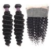 Jada Hair Deep Wave Brazilian Hair Bundles Full Lace Frontal Closure