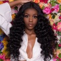 Jada Hair Adustable Brazilian Loose Wave Hair Wigs with Lace Frontal