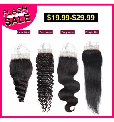 Jada Hair Big Promotion Sale Virgin Human Wave Hair 4x4 Lace Closure