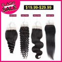 Jada Hair Big Promotion Sale Virgin Human Wave Hair 4x4 Lace Closure
