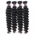 Jada Hair Indian Human Hair Weave Deep Wave 4 Bundles Extension Hair