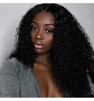 Jada Hair Affordable Remi Peruvian Hair Deep Wave Wigs with Lace Front