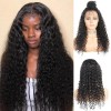 Jada Natural Black Deep Wave Brazilian Human Wigs with Lace Closure