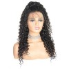 Jada Natural Black Deep Wave Brazilian Human Wigs with Lace Closure