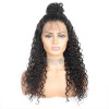Jada Natural Black Deep Wave Brazilian Human Wigs with Lace Closure