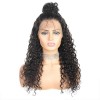 Jada Natural Black Deep Wave Brazilian Human Wigs with Lace Closure