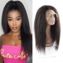 Jada Brazilian Human Kinky Straight Yaki Hair Wigs with 13x4 Lace Front