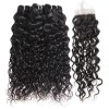 Jada Hair Cheap 3 Bundles Brazilian Water Wave Hair with Lace Closure