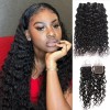 Jada Hair Cheap 3 Bundles Brazilian Water Wave Hair with Lace Closure