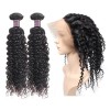 Jada Hair 2 Bundles Curly Wave  Hair Extensions with Full Lace Frontal