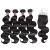 Jada Unprocessed Virgin Indian Body Wave Hair Bundles with Lace Closure