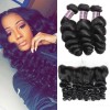 Jada Discount Brazilian Loose Wave Hair 3 Bundles with Lace Frontal