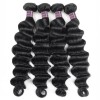 Remy Brazilian Loose Deep Wave Hair Extension Lace Closure 4 Bundles