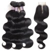 Jada Hair Beautiful Brazilian Hair Body Wavy Bundles with Lace Closure