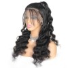 Jada Virgin Malaysian Human Hair Loose Deep Wave Wigs with Lace Front