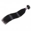 Jada Black Long Straight Virgin Hair Weaving 1 bundle Halo Hair Extension