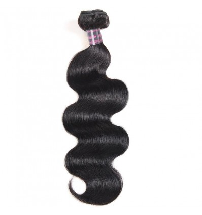 Jada Natural Black Virgin Body Wave Bundle Deal Hair Extension 1 PC