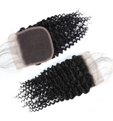 Jada Virgin Curly Human Hair 4*4 Lace Closure with Baby Hair