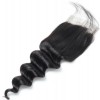 Jada Free Part Human Loose Deep Wave Hair Weaving with Lace Closure