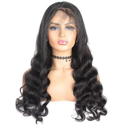 Jada Realistic Human Loose Deep Wave Hair Wig with Full Lace Front