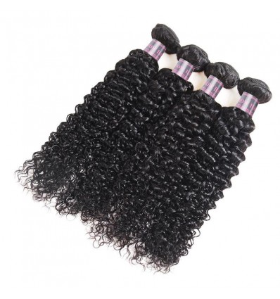 Jada Peruvian 4 Bundle Deals Natural Black Curly Human Hair Extensions