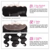 Jada Natural Virgin Human Hair 13x4 Lace Frontal with Body Wave Hairstyle